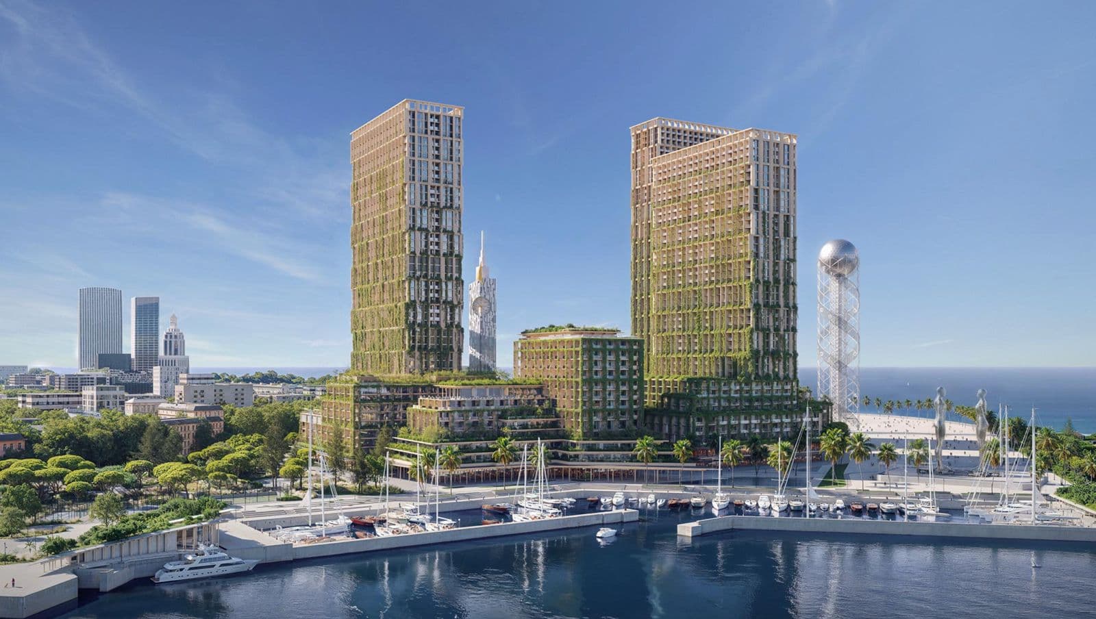 Landmark am Yachthafen von Batumi